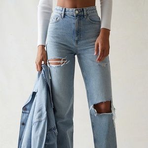 PacSun Eco Light Blue Ripped '90s Boyfriend Jeans